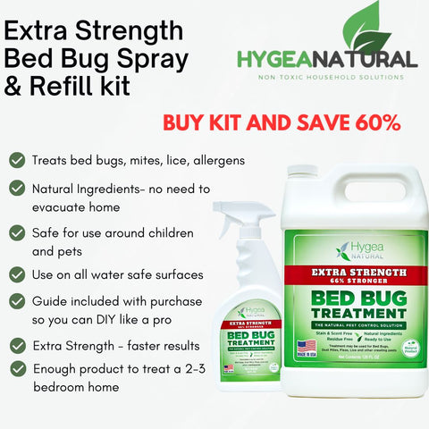 Extra Strength Bed Bug Spray + 1 Gallon Refill