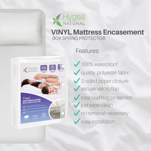 Vinyl Mattress Cover and Premium Pillow Cover Kit