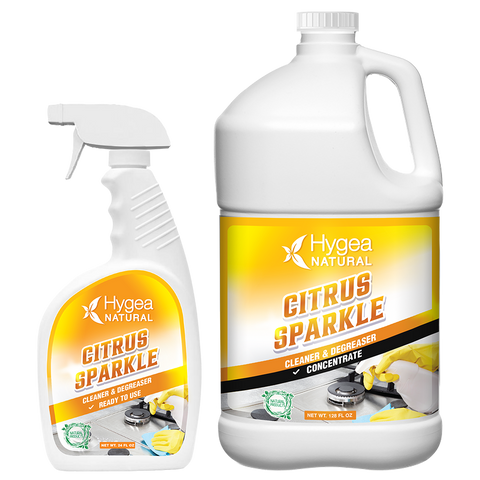Citrus Sparkle Heavy Duty Degreaser Concentrated Kit (24 oz spray+ Refill)