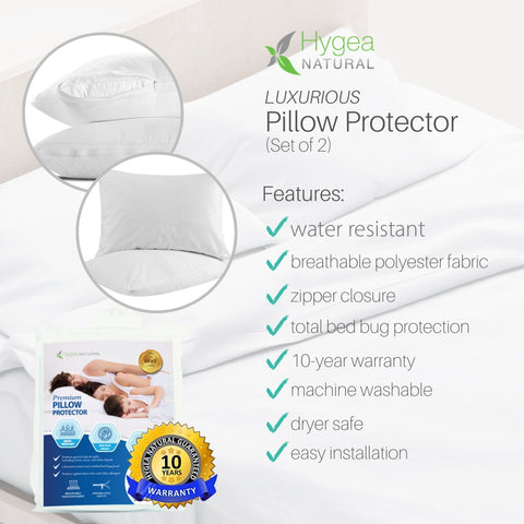 Vinyl Mattress Cover and Premium Pillow Cover Kit