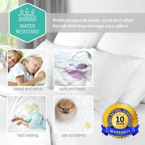 Premium Pillow Cover 2 Pack - Kit of 2 (Total 4 pillow protectors)