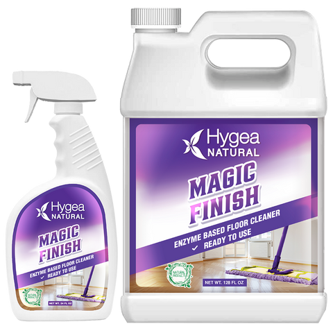 Magic Finish Enzyme Based No Rinse Floor Cleaner -Ready to use Kit (24 oz spray + Refill)