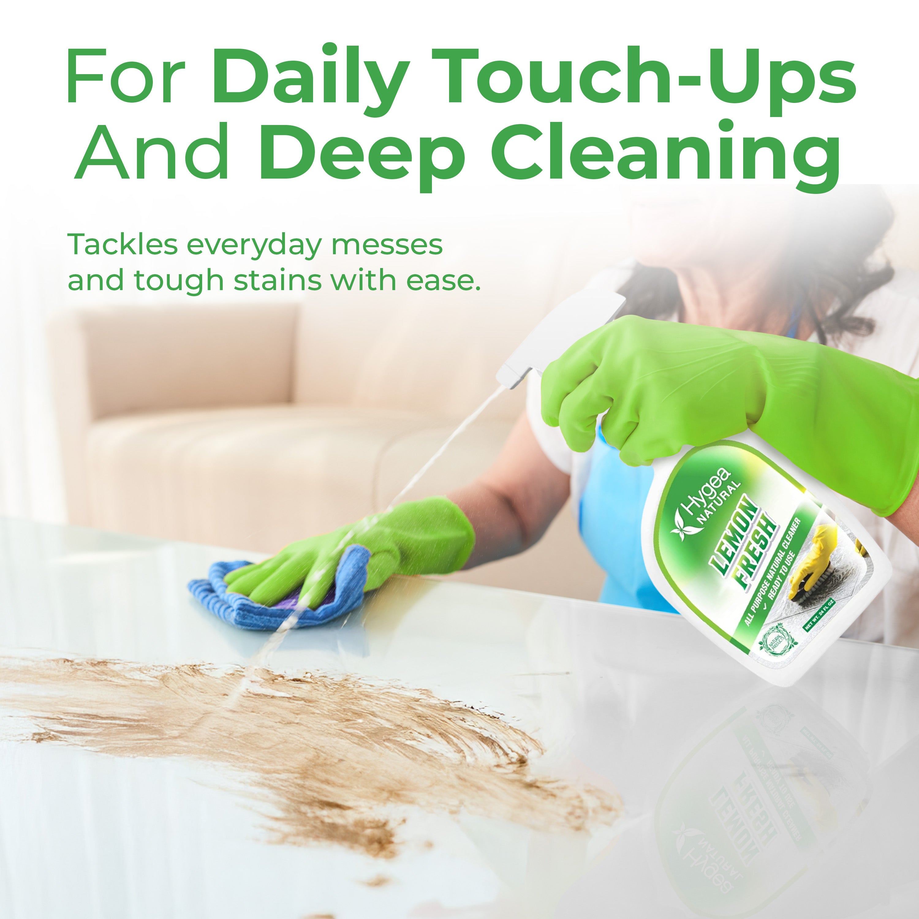 Lemon Fresh Multi-Surface & Floor Cleaning Spray - Wet-Look Shine