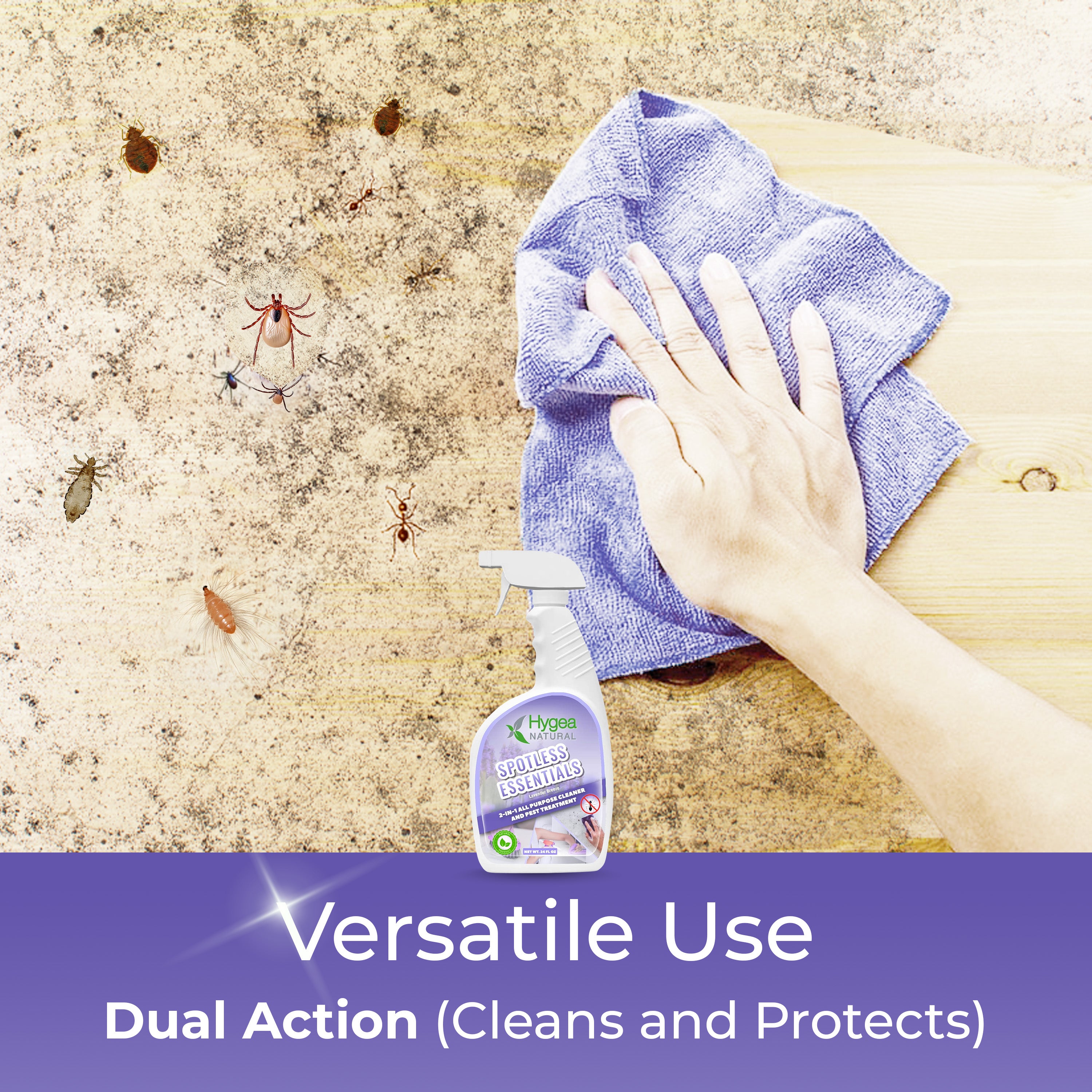 Spotless Essentials 2-in-1 Indoor Pest Control and Surface Cleaner