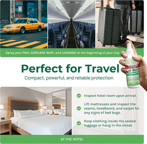 Extra Strength Bed Bug Spray & Travel Spray Kit