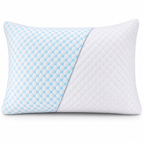 Hygea Natural Cooling Gel Shredded Memory Foam Pillow | Adjustable Cooling Bed Pillow